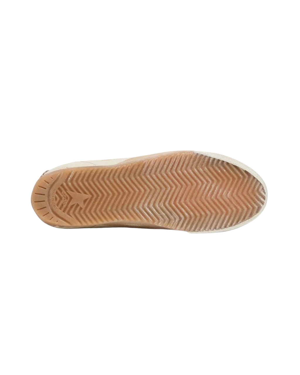 Tenis Golden Goose True-Star de hombre de napa blanca con estrella de piel laminada dorada