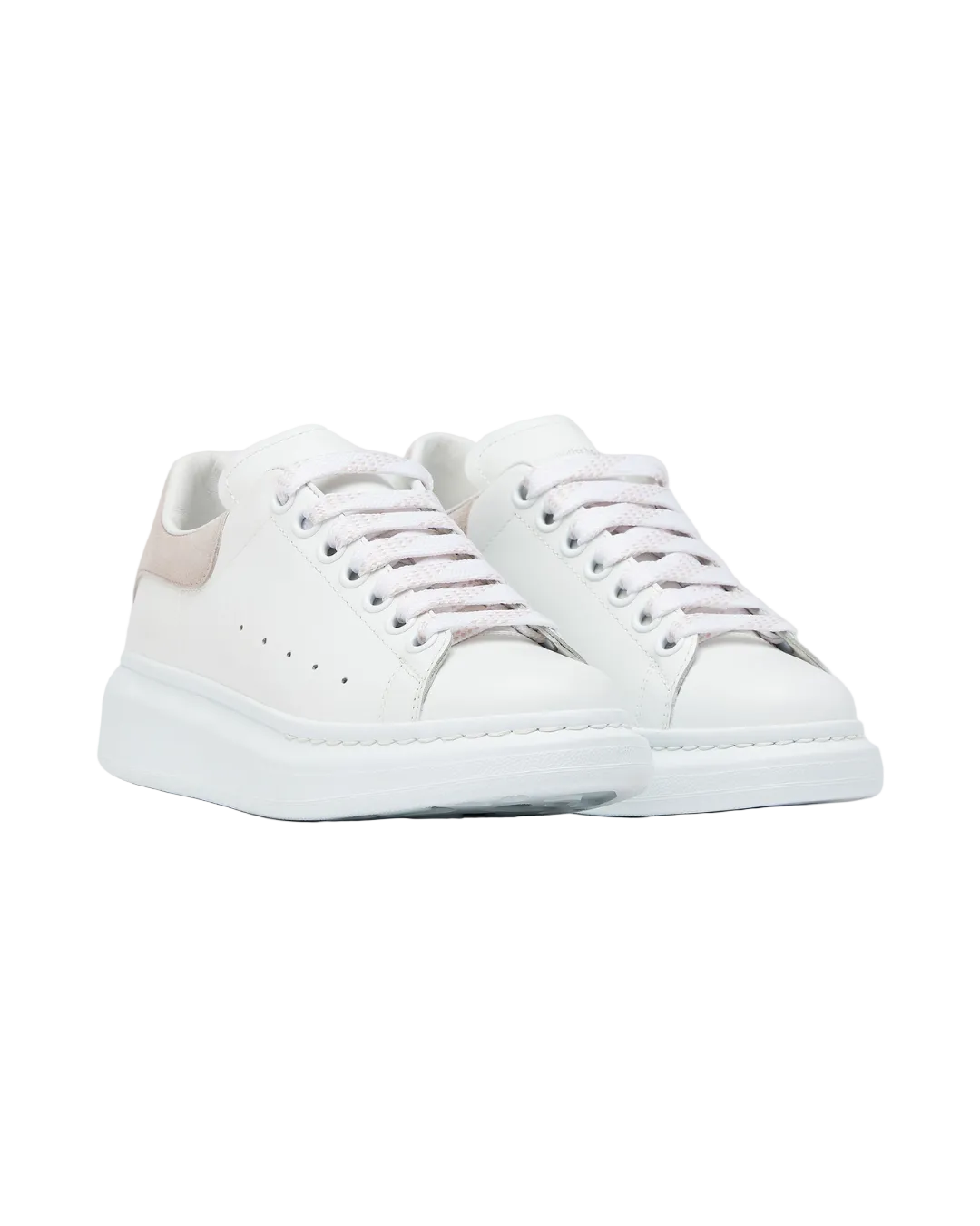 Tenis Alexander Mc Queen color Blanco con Detalle en Rosa