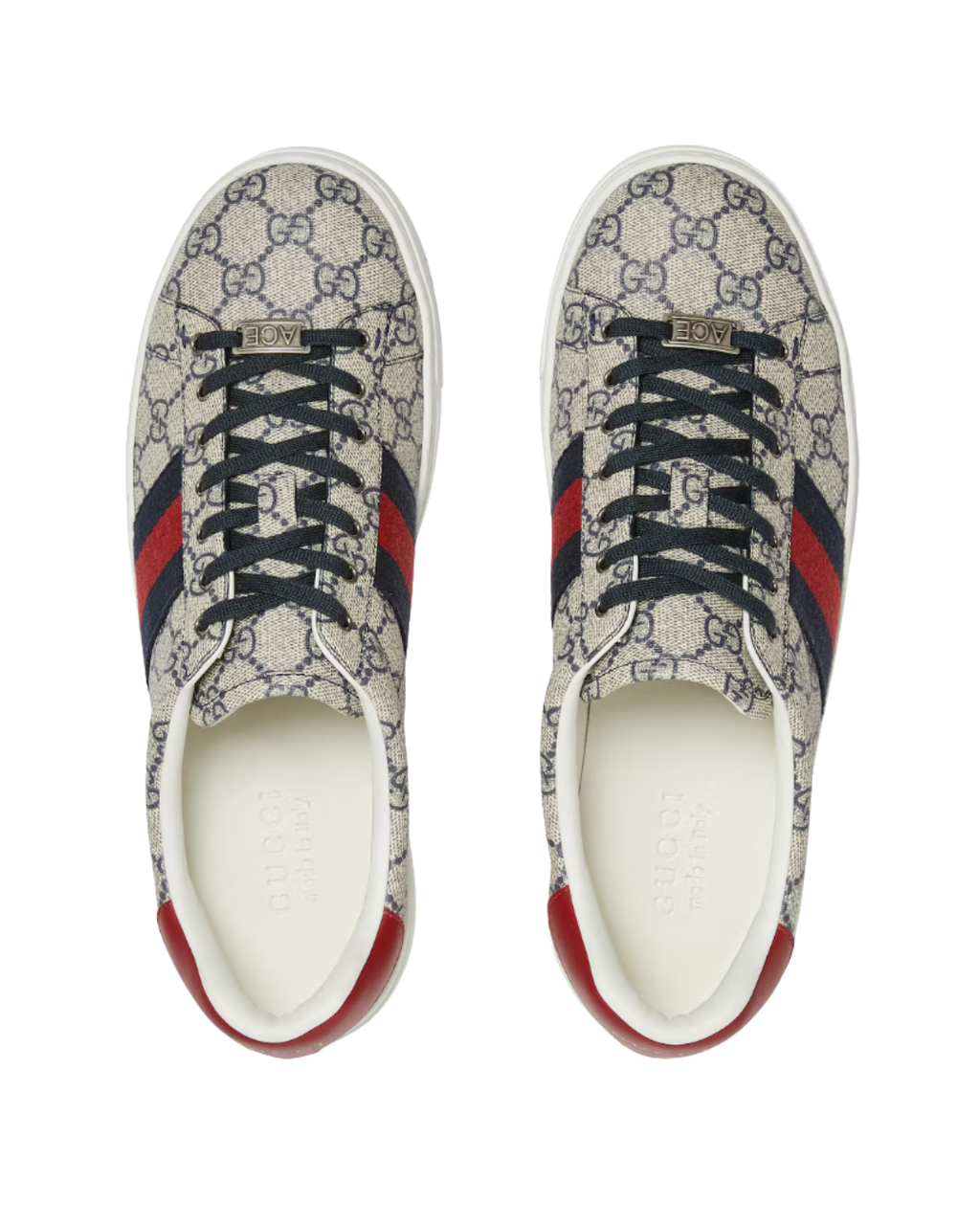 Tenis - Sneakers Gucci Ace con tribanda Web