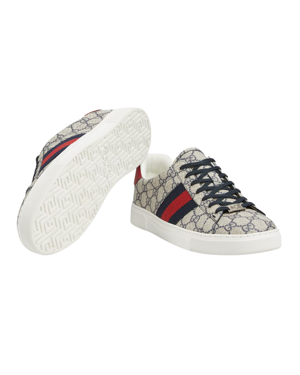 Tenis - Sneakers Gucci Ace con tribanda Web