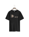 Camiseta Dior Negra Corte Relajado