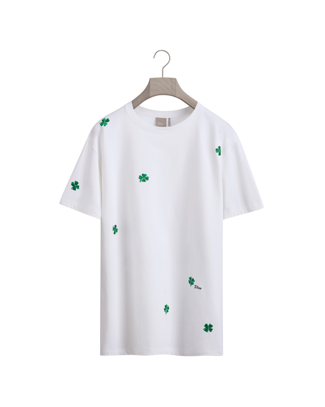 Playera Dior con bordado clover, corte relajado