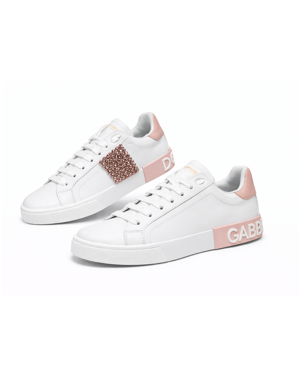 Tenis Dolce & Gabbana con Rosa y Brillos