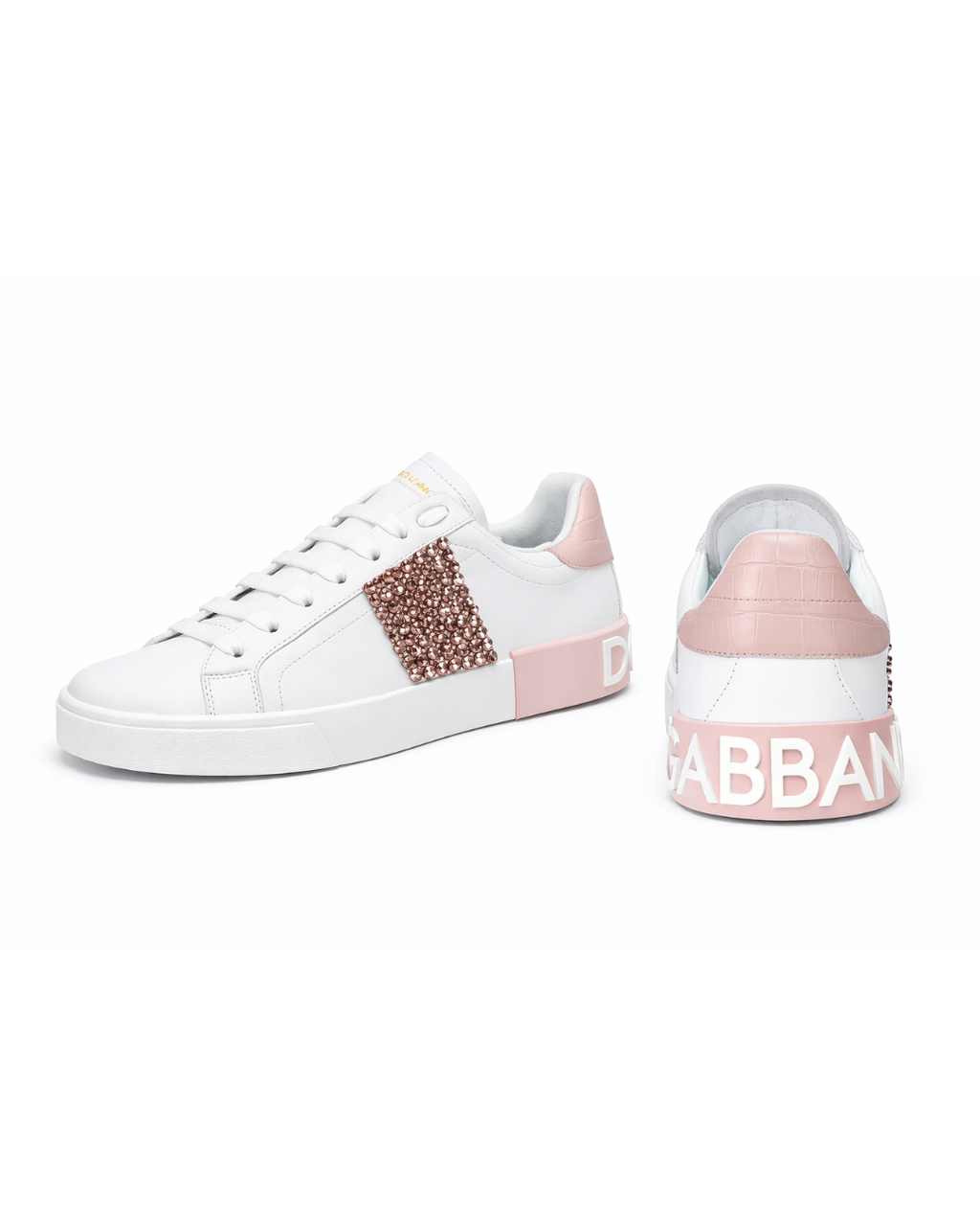 Tenis Dolce & Gabbana con Rosa y Brillos