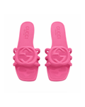 Chanclas Gucci para playa rosas