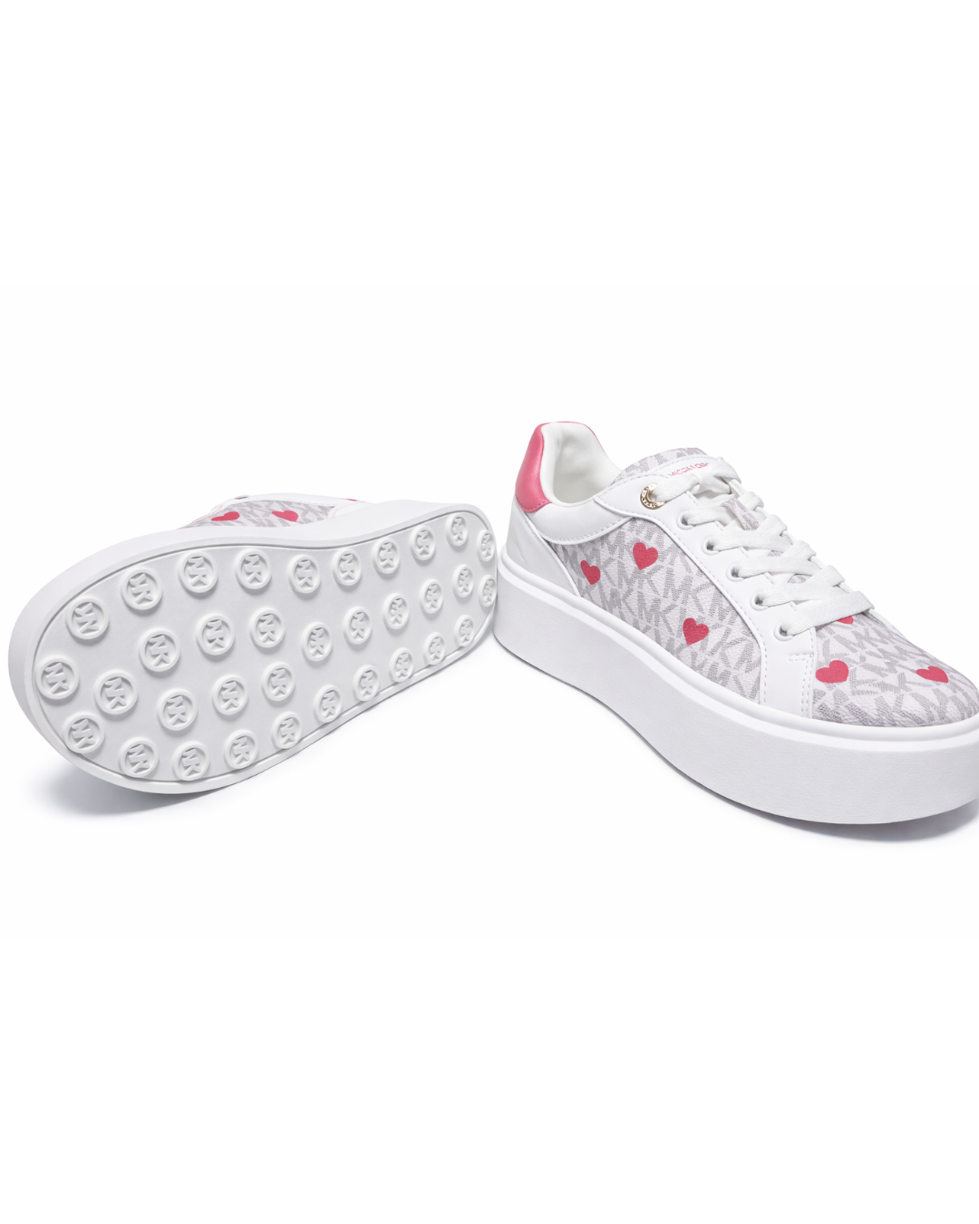 Tenis Michael Kors Blancos con Corazones