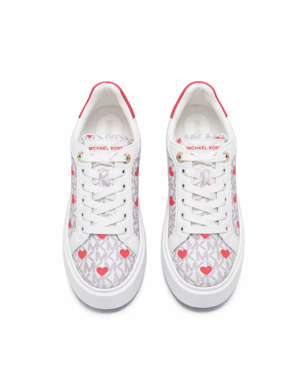 Tenis Michael Kors Blancos con Corazones