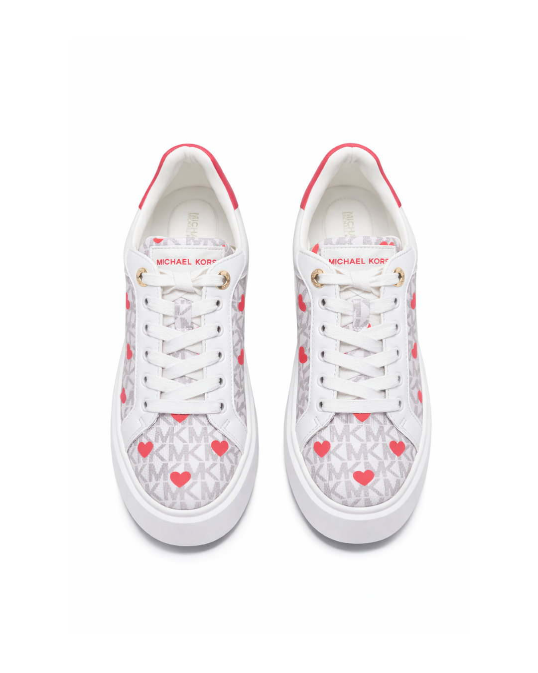 Tenis Michael Kors Blancos con Corazones