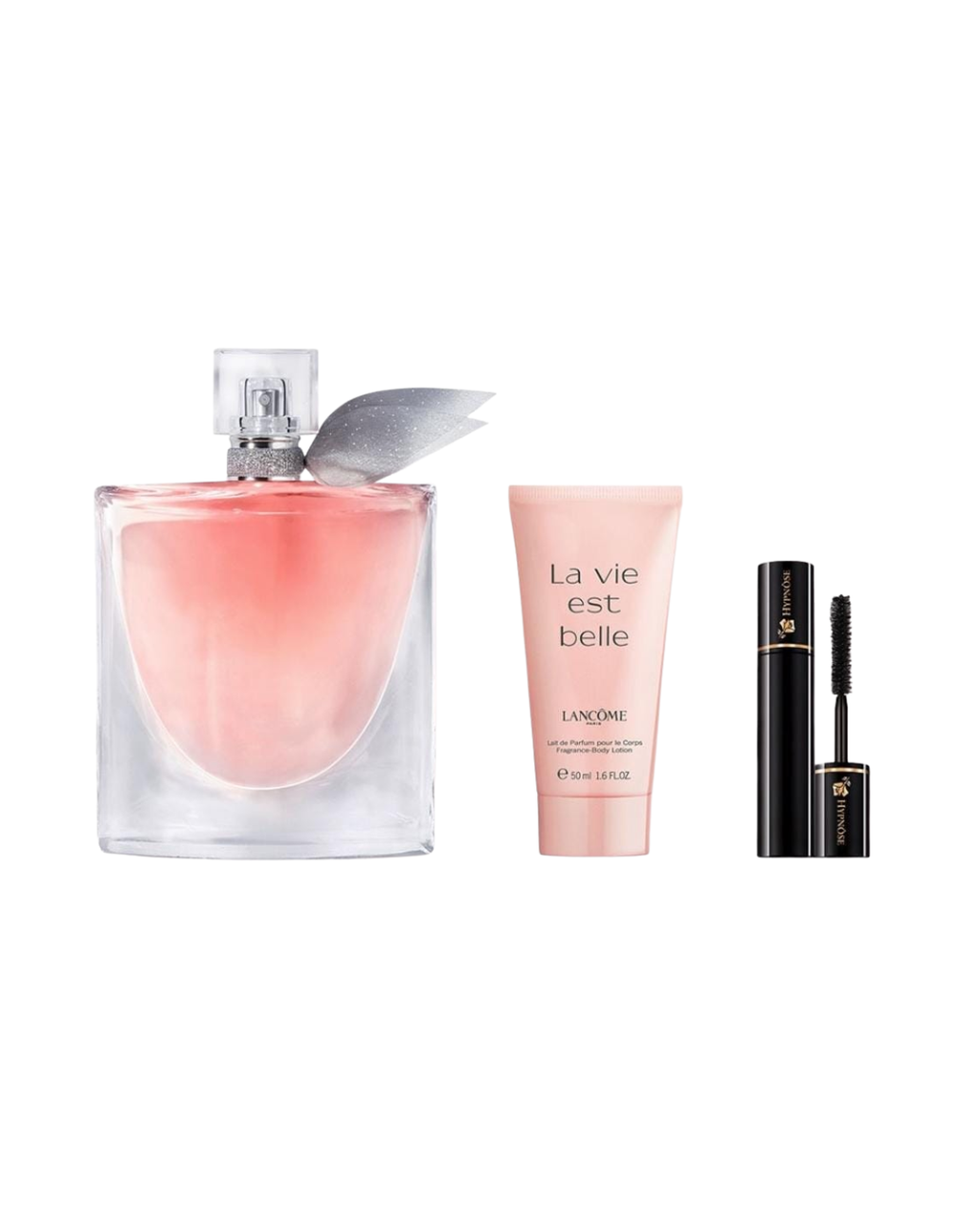 Set de perfume la vida es bella de Lancome Incluye: Perfume de 100ml, Crema de 50ml y una mascara hypnose
